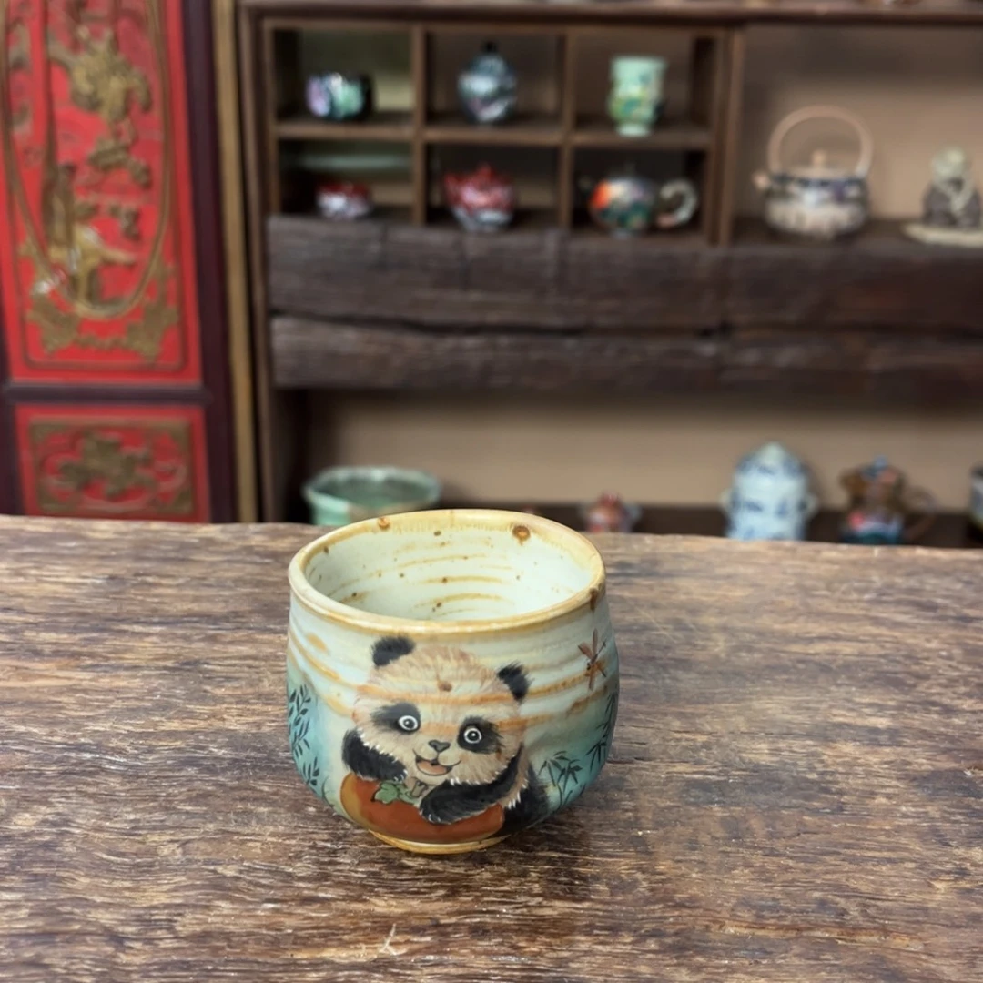 柴烧手工手绘陶瓷