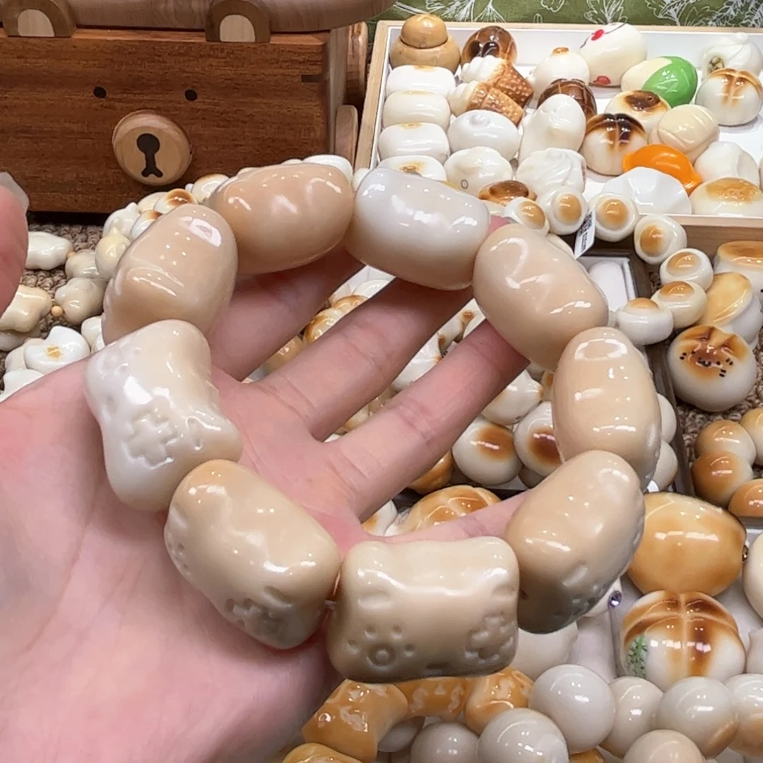 菩提根/象牙果手串9.26.34象牙果溏心游戏机猫头