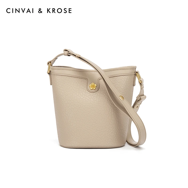 真皮牛皮时尚百搭女士简约轻奢车缝线通勤托特斜挎包6488