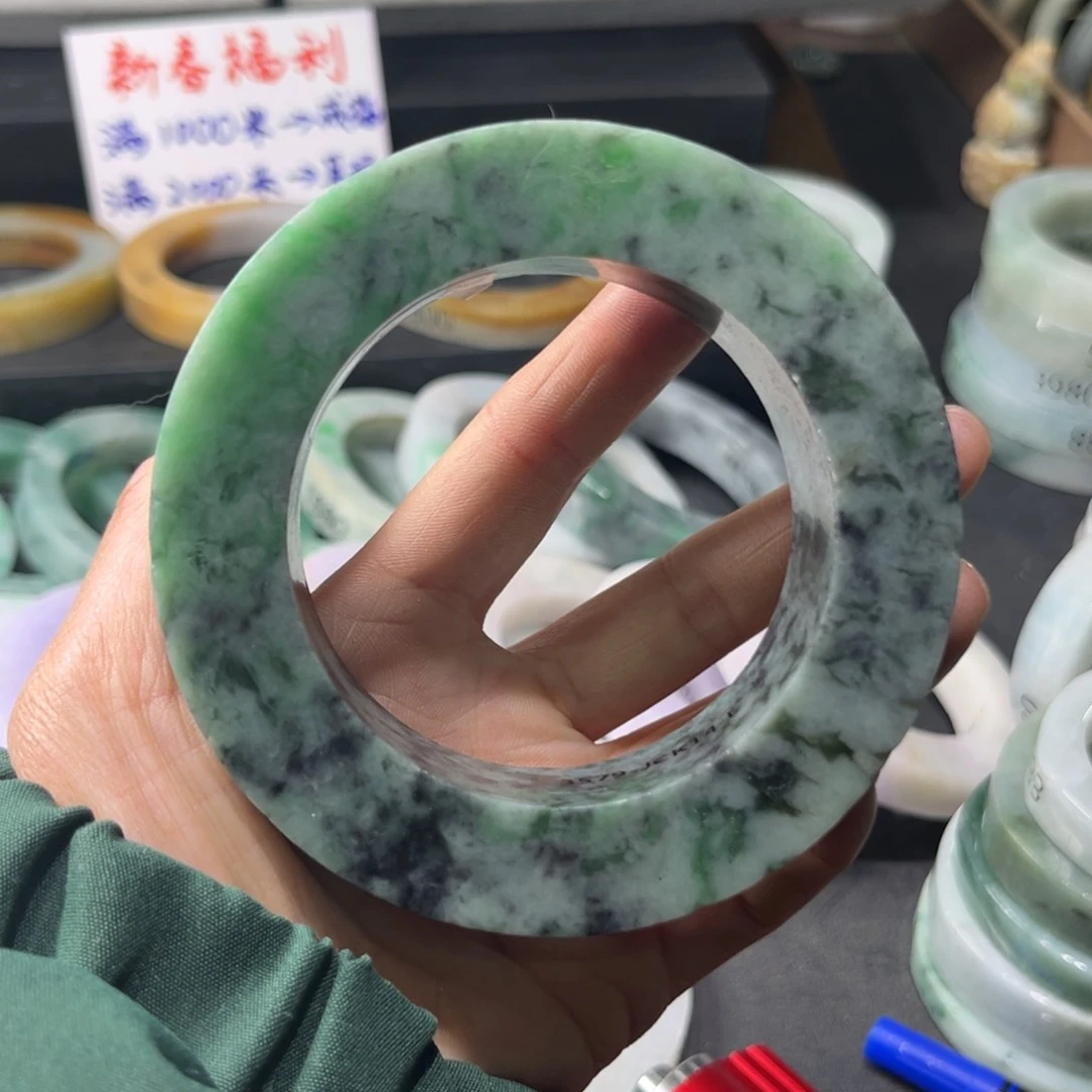 定制翡翠30未镶嵌天然翡翠手镯定制