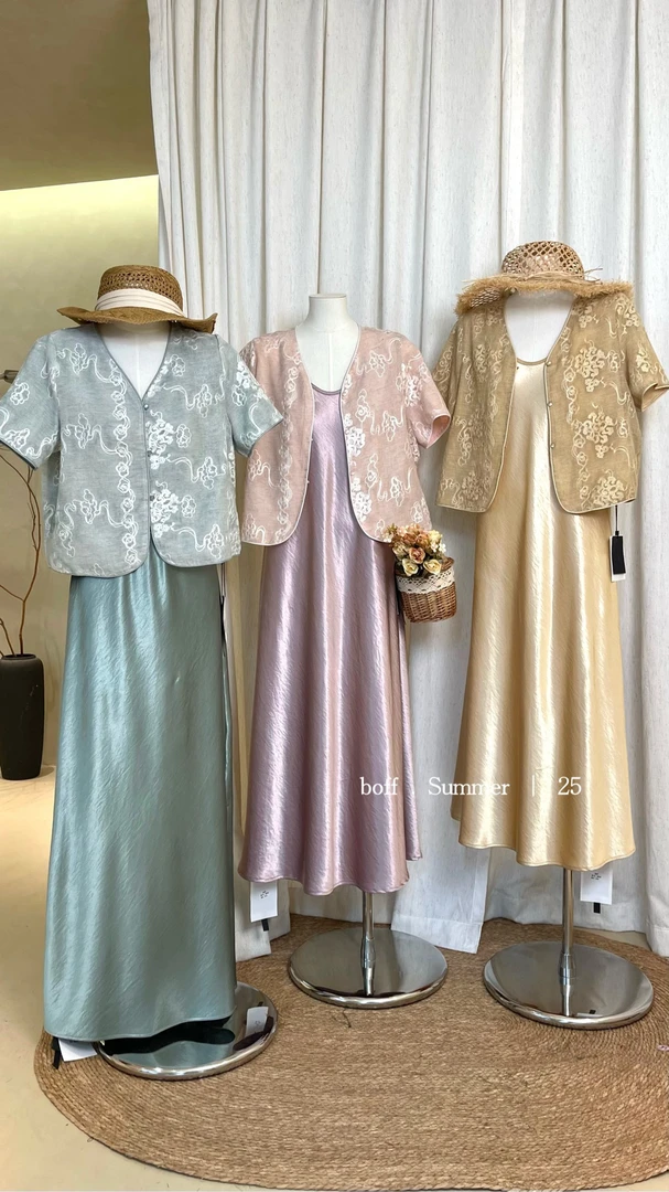 【卉Lilac】重工刺绣短袖开衫两穿