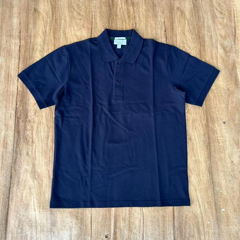 465-吃人鱼短袖polo两色，刺绣男女同款，精梳棉珠地网眼，断码