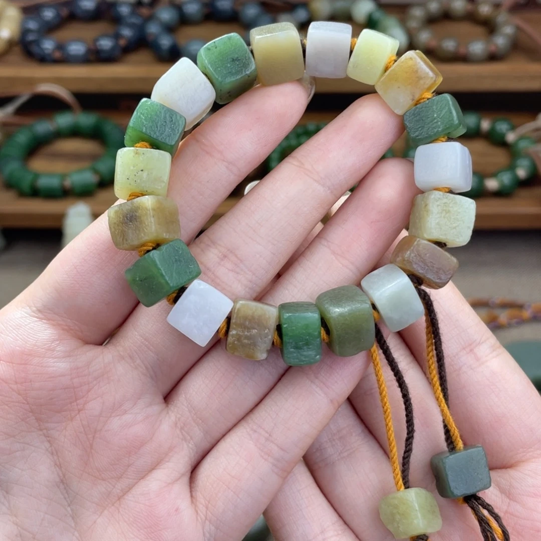 和田玉未镶嵌手链