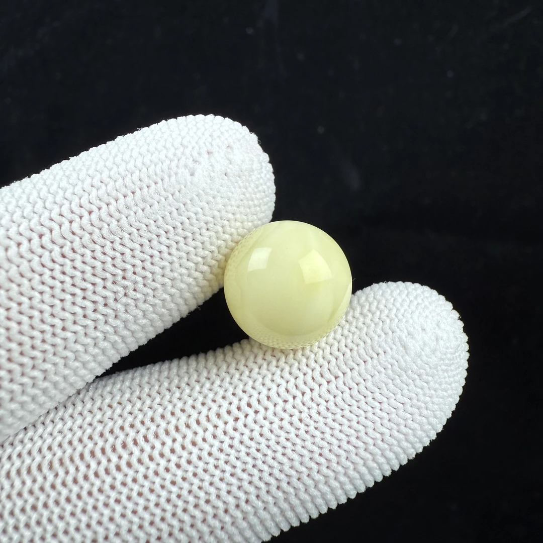 A5750天然原矿俄料蜜蜡圆珠12.3mm一物一图 假一罚四