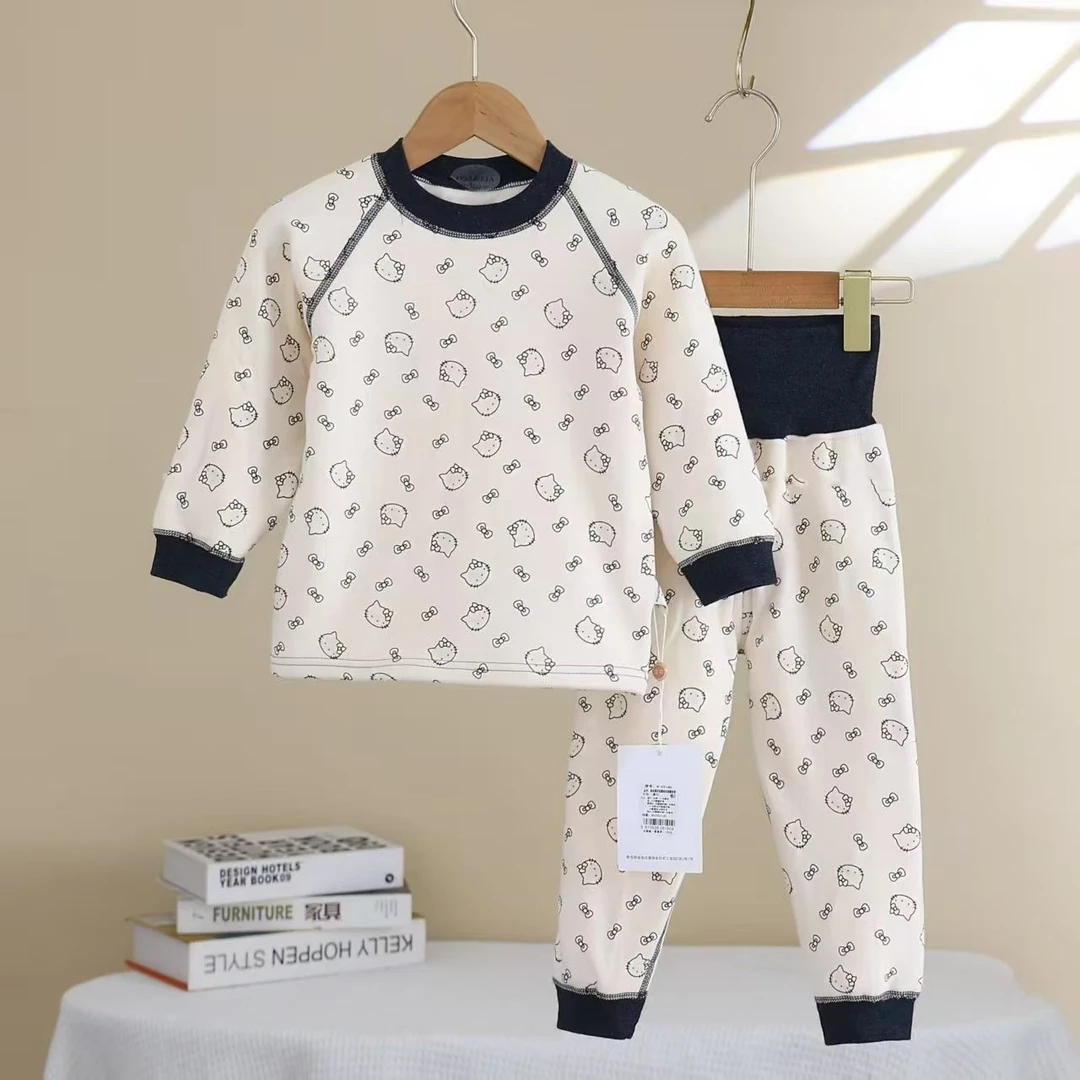 KOXKIZAK童装纯棉儿童保暖内衣裤加厚