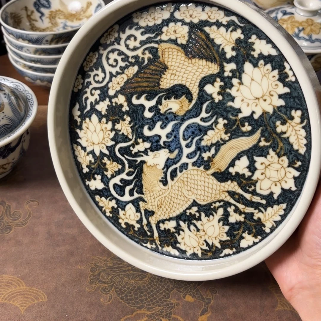摆件景德镇手绘茶器