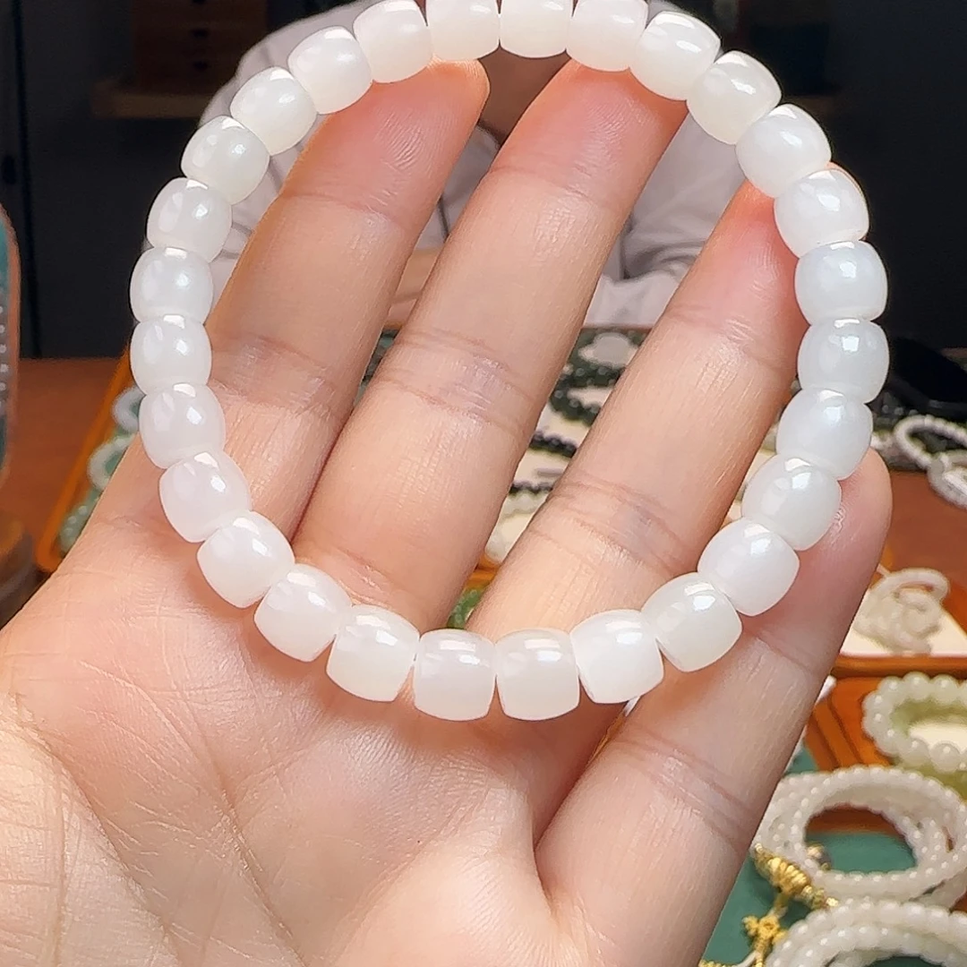 和田玉未镶嵌手链