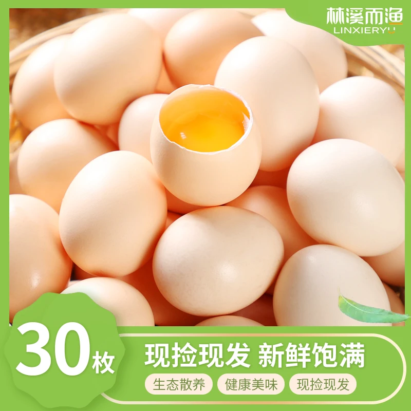 五谷喂养谷物蛋农户山林养殖现捡现发45克-50克30枚装