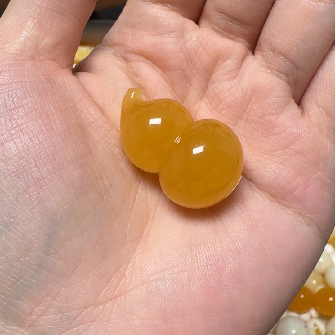 琥珀未镶嵌裸石蜜蜡葫芦