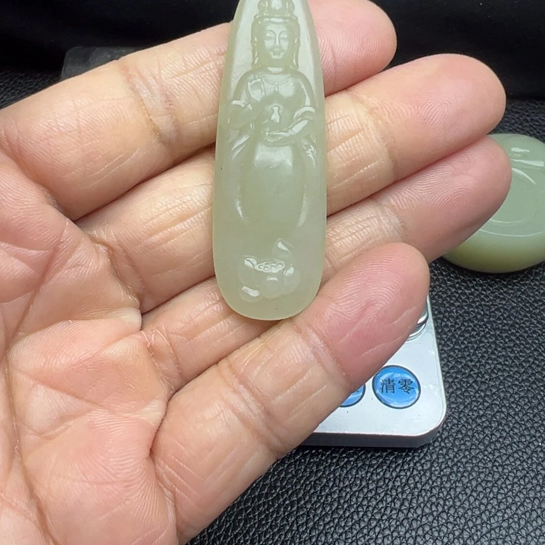 和田玉（糖玉）未镶嵌吊坠(不含链)