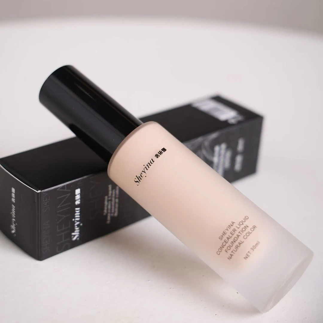 Sheyina奢依娜遮瑕持妆粉底液(自然色)遮瑕粉底持久保湿轻薄紧致