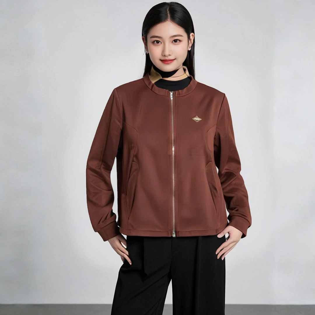 6730 外套女2025春秋新款宽松气质夹克棒球服上衣B13