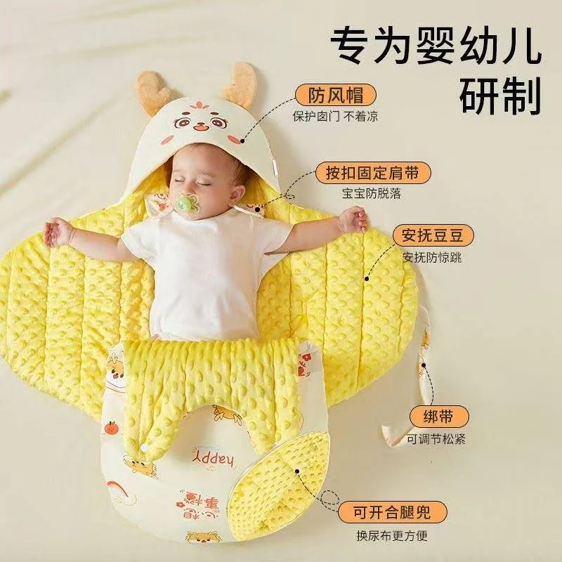 初生婴儿包被纯棉初生儿抱被秋冬款加厚产房包新生儿襁褓防踢睡袋