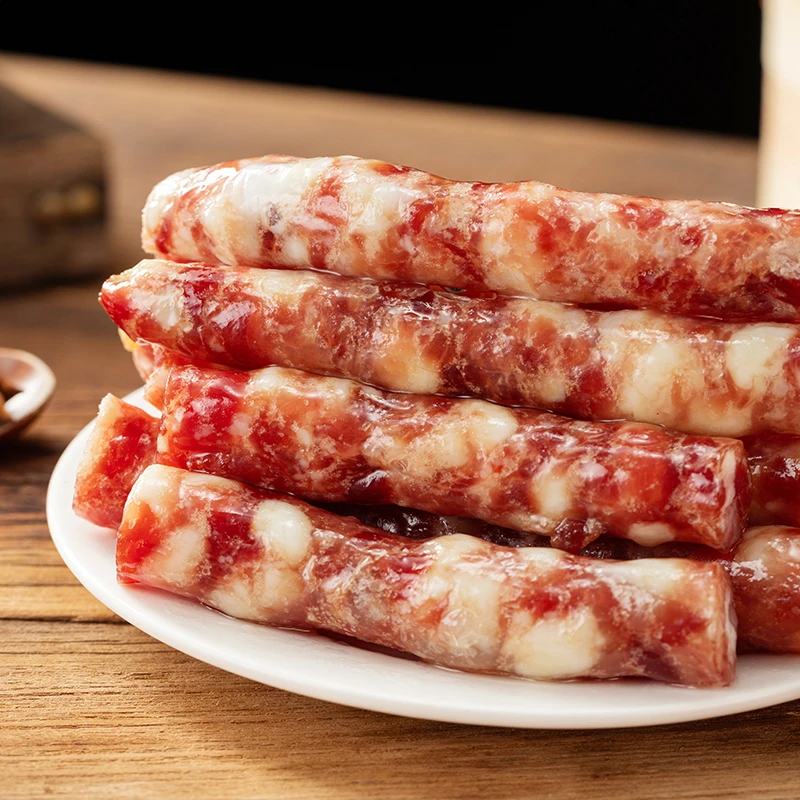 贵州本地黑猪广味甜香肠 黑猪肉原料加工方便速食