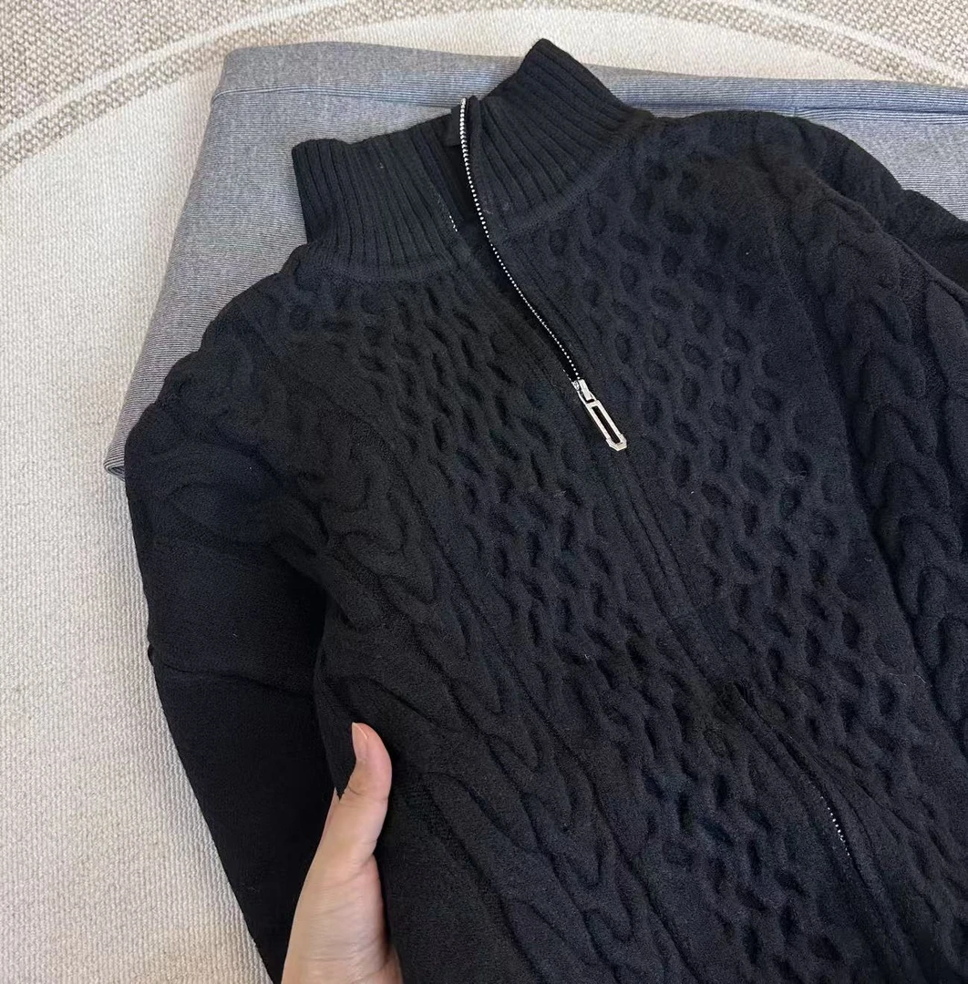 麻花开衫//质感蜂窝麻花质感百搭高级感针织开衫毛衣110112