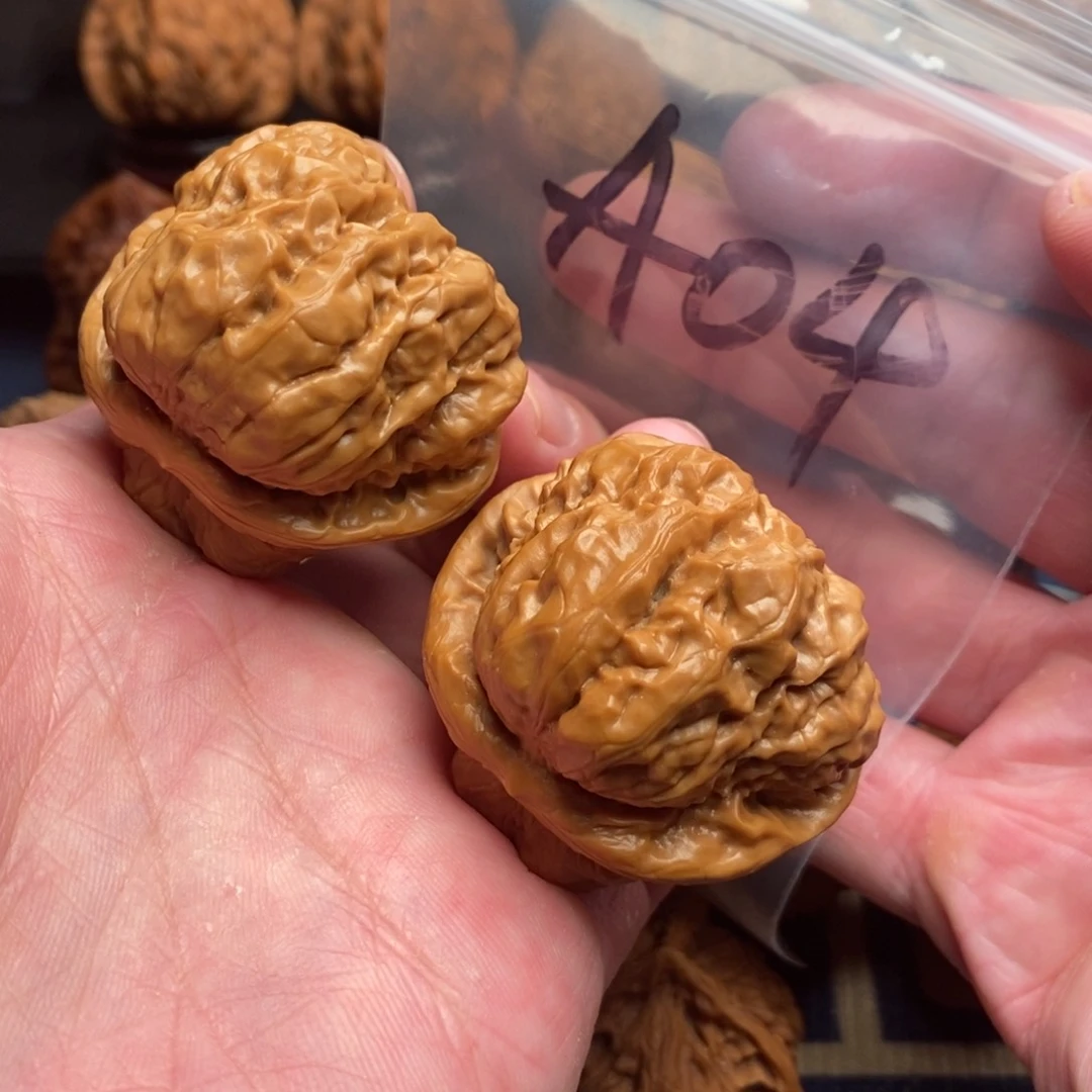 文玩核桃把件琴***浓43蛤蟆头