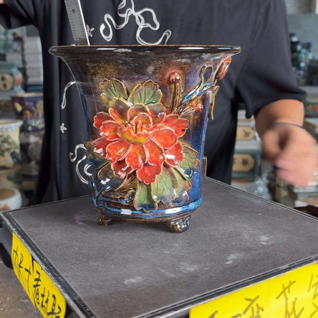 。一风堂石湾花盆 内15*16
