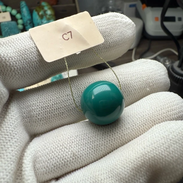 C7姚家坡老油绿大珠珠16mm