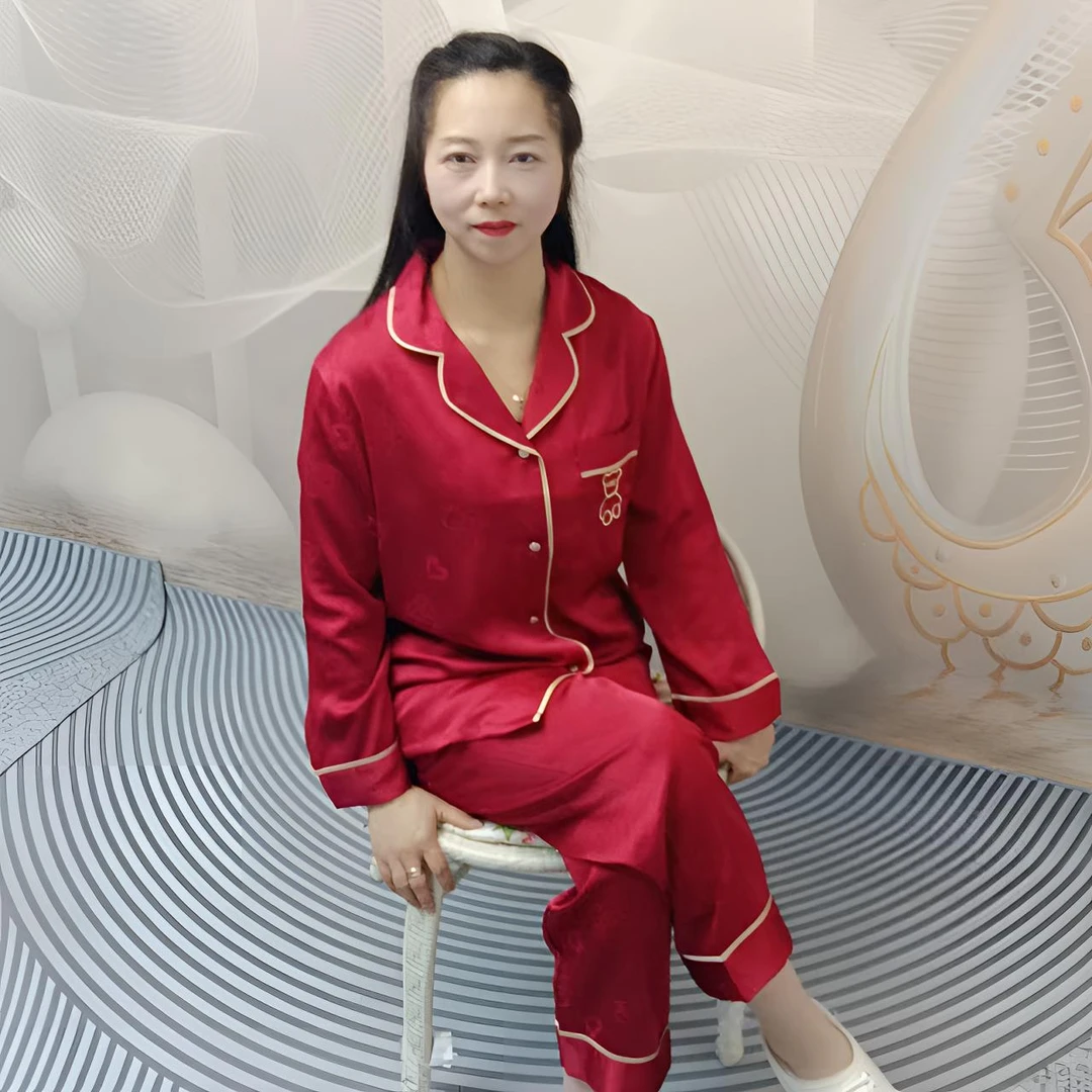 睡衣女春秋长袖高级感情侣款家居服
