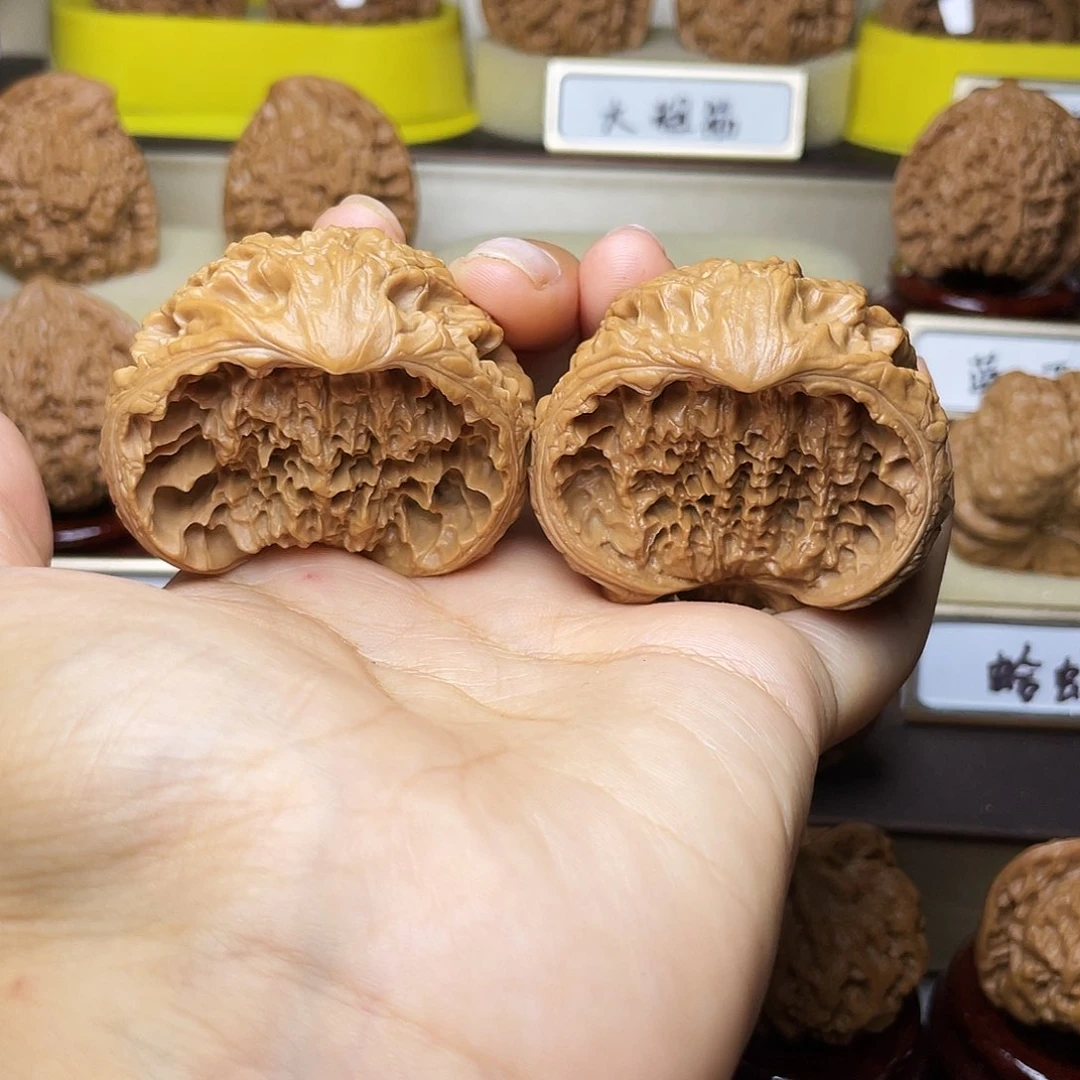 把件文玩核桃邢***长聚宝盆47左右