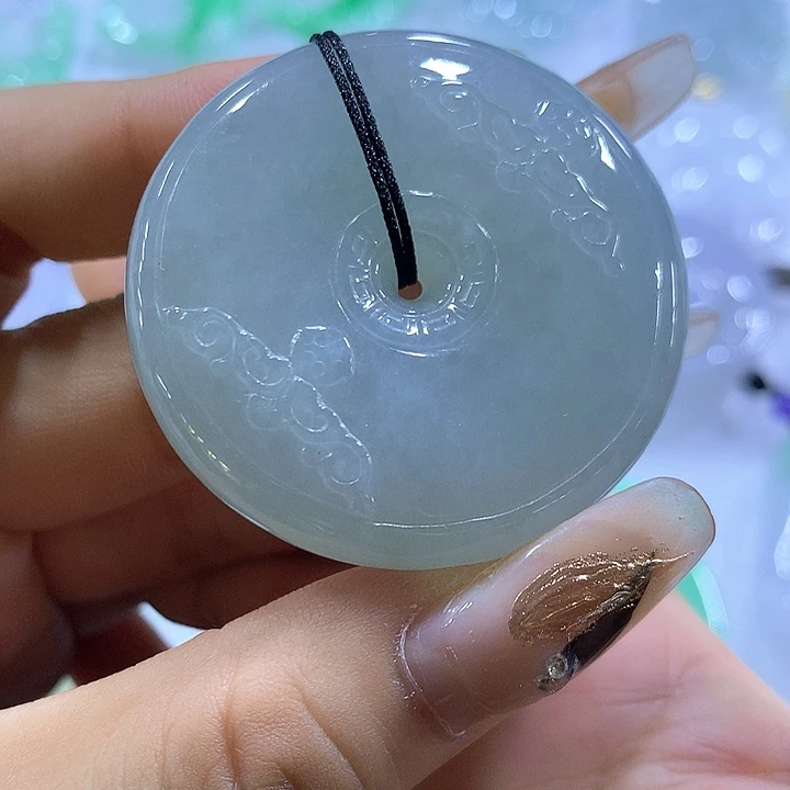 颈饰未镶嵌翡翠天然翡翠A货吊坠