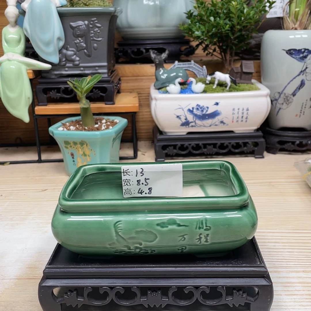 紫砂花盆陶瓷艺术花盆陶瓷