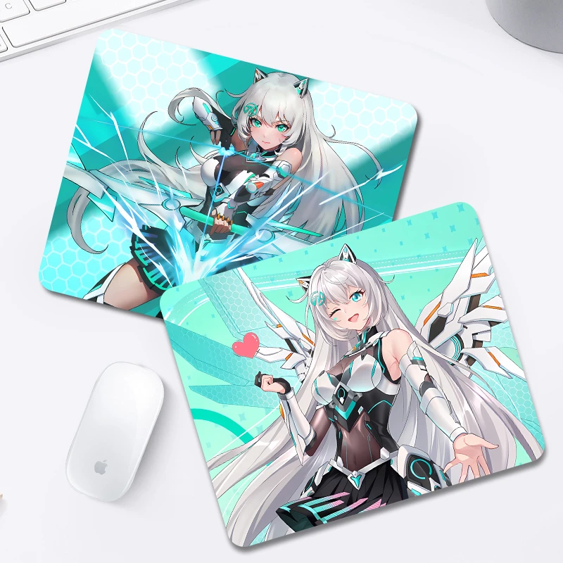 天选姬鼠标垫二次元卡通笔记本滑鼠垫小号桌垫可水洗男生家用电竞