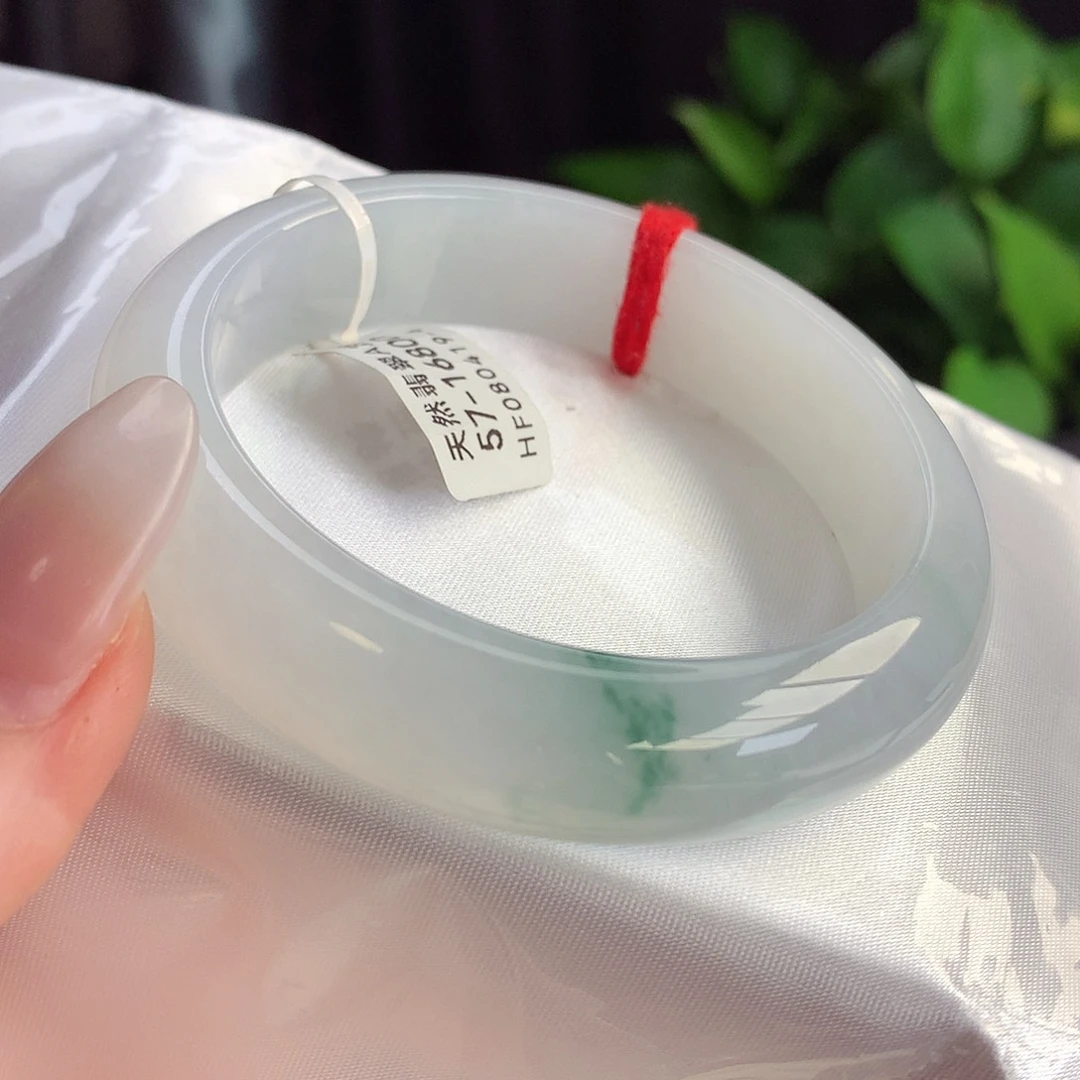 未镶嵌手镯翡翠天然A货翡翠57-58锦上添花 轮胎镯6号