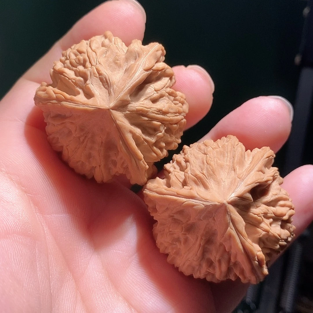 2***2把件文玩核桃43文山三棱全品