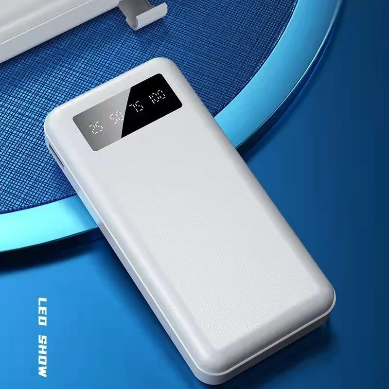 小米有品适用3C认证自带线移动电源手机充电宝聚合物20000毫安电