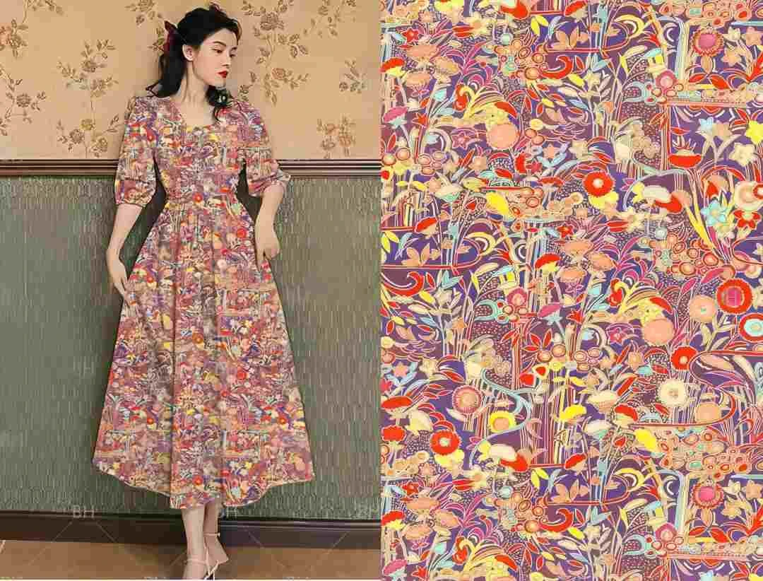 （57）1.45米宽幅人造棉布料1米起拍3米包邮±5厘米裁剪产品不退不换