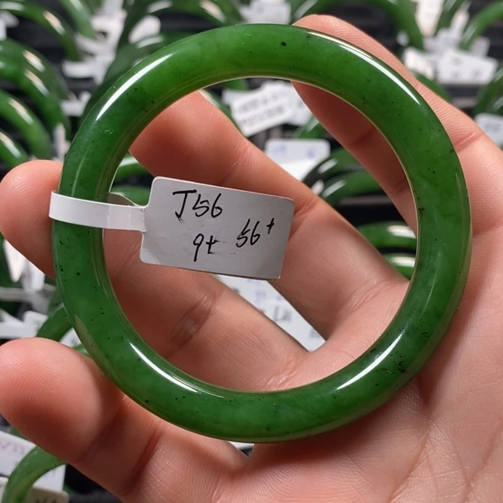 和田玉（碧玉）手镯未镶嵌玖*.56+