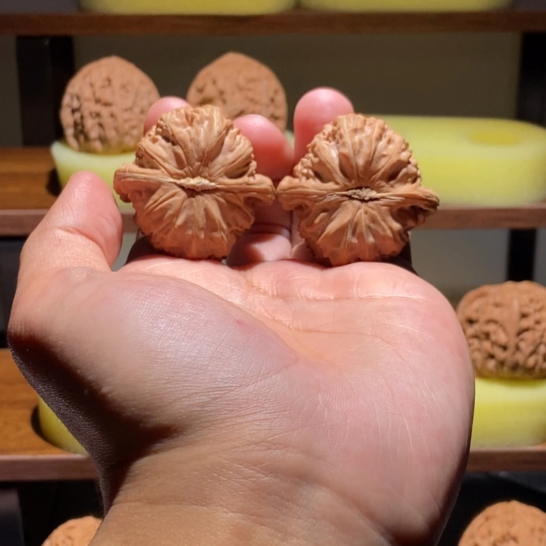 小***刚吊坠文玩核桃全品38➕尺白狮子精品对550