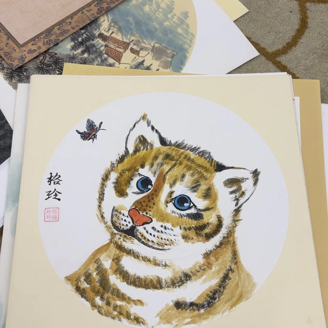 国画38-38卡纸作品童