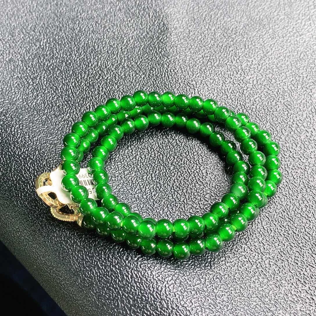 翡翠未镶嵌手串项链