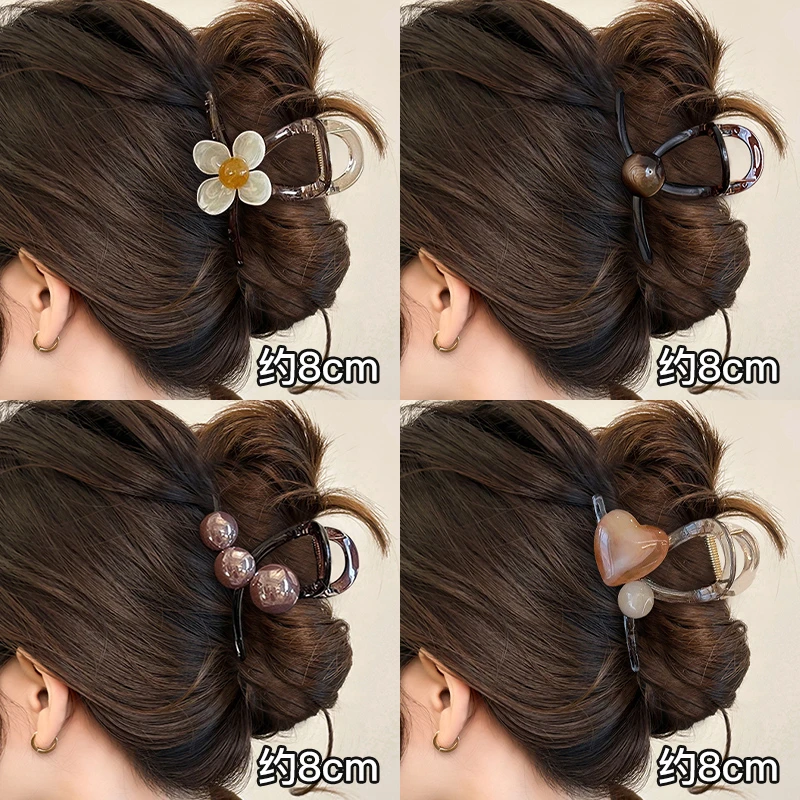 发量少中号抓夹女2025新款高级感发夹后脑勺夹发量专用中号抓夹