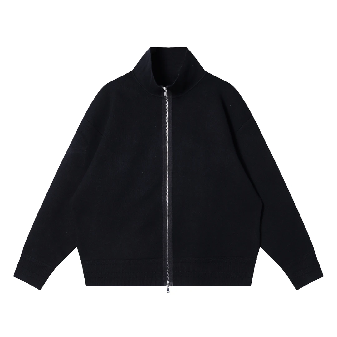 SDSA男士秋冬新款痞帅男装简约纯色拉链高领毛衣时尚宽松针织衫