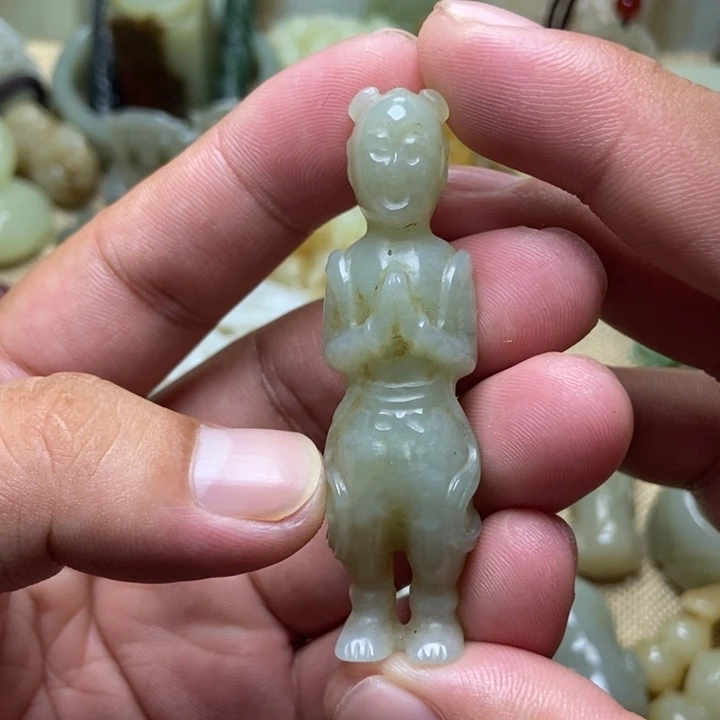 和田玉未镶嵌挂件