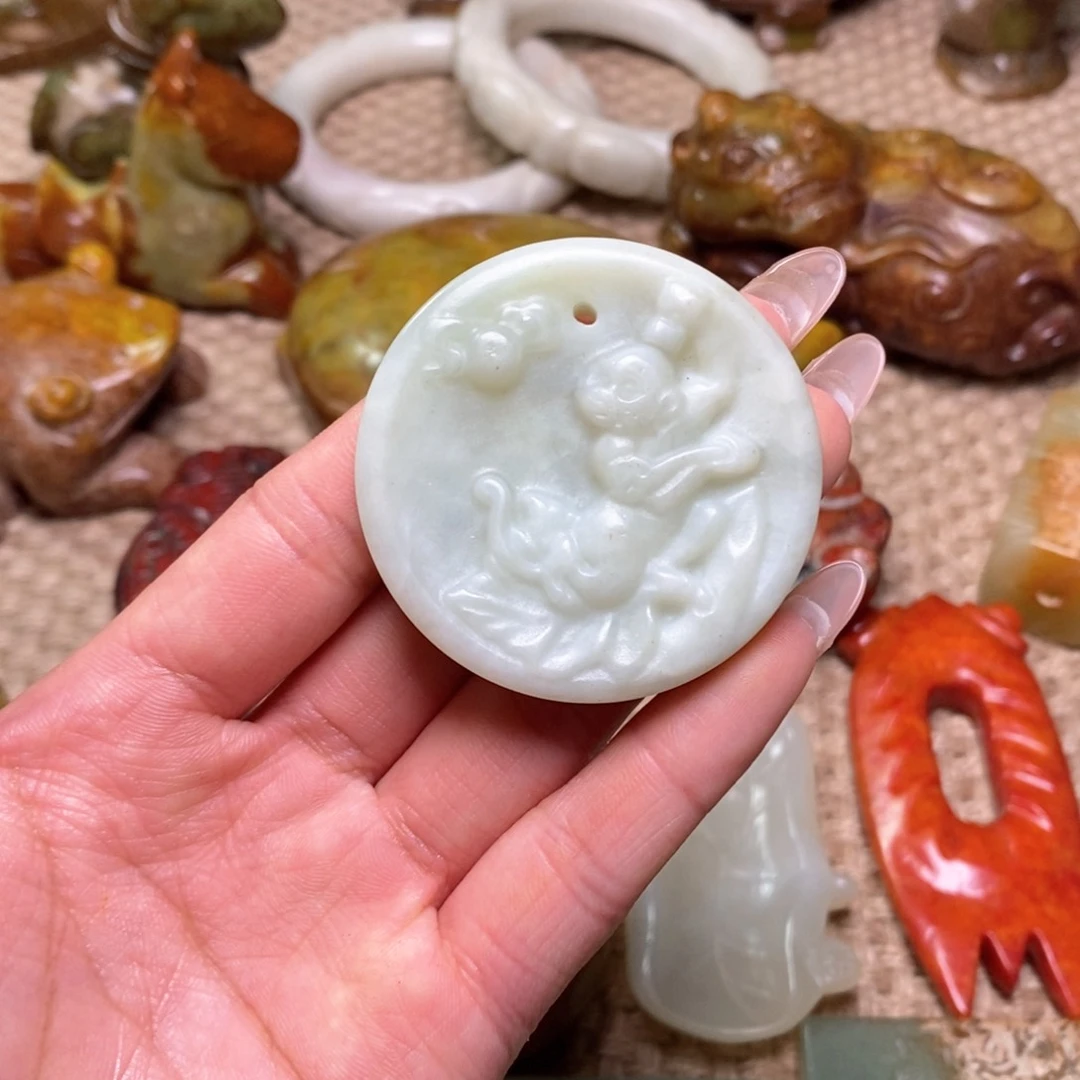 白玉菩提吊坠白玉菩提白玉菩提摆件