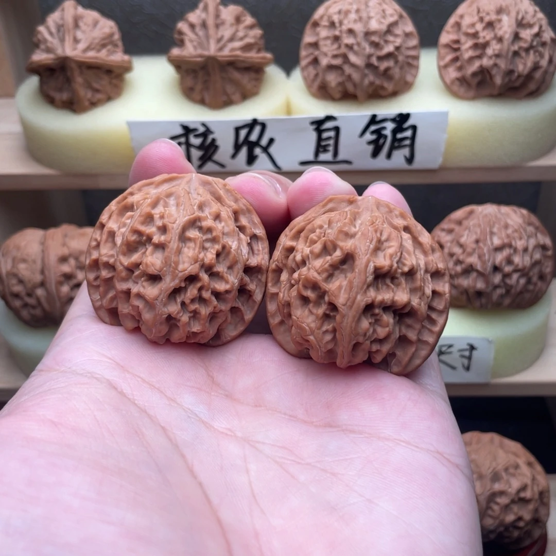 文玩核桃吊坠全品原状苹果圆40.8放漏
