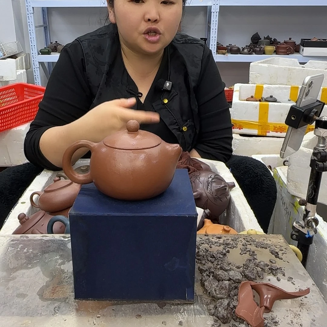 茶壶紫砂宜兴紫砂瑕疵处理