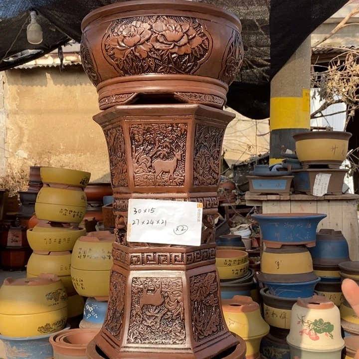 紫砂花盆紫砂特价包邮