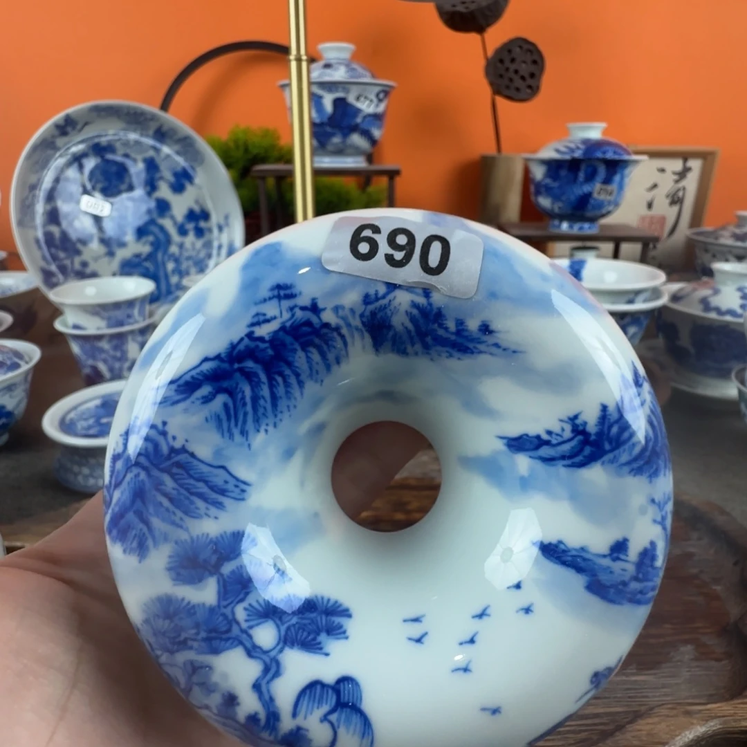 瓷片景德镇手绘青花茶器069