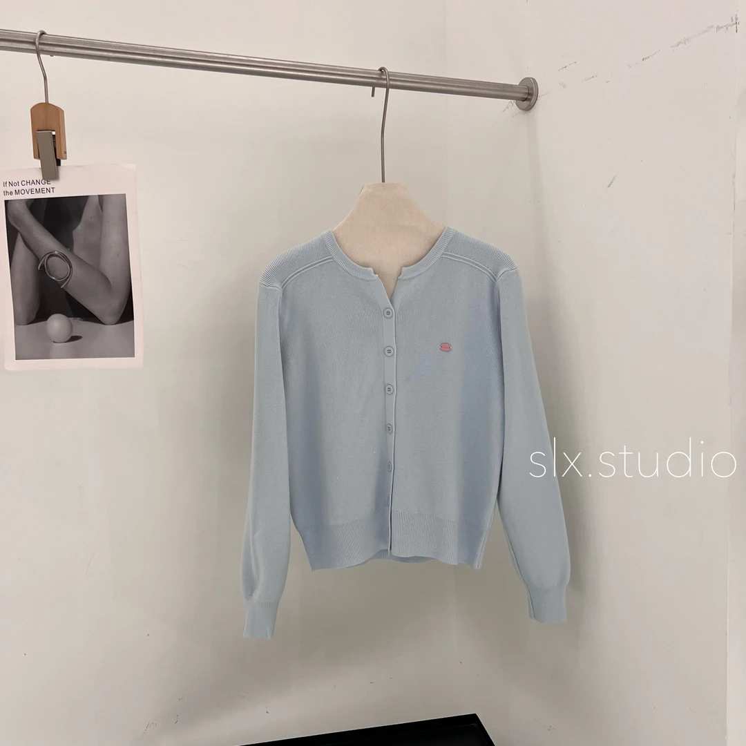 slx@ 16106 排扣针织上衣