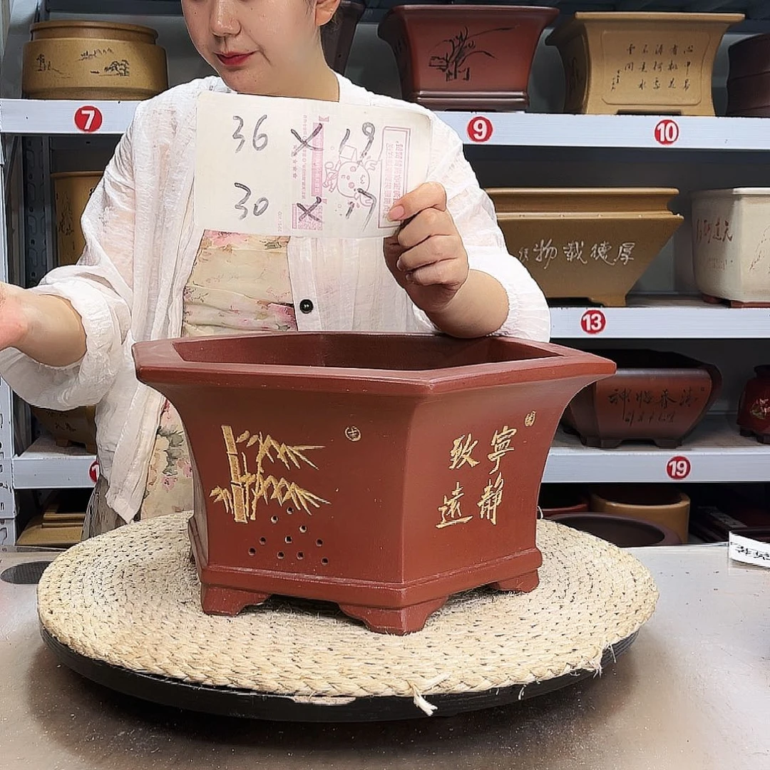 紫砂花盆紫砂花盆