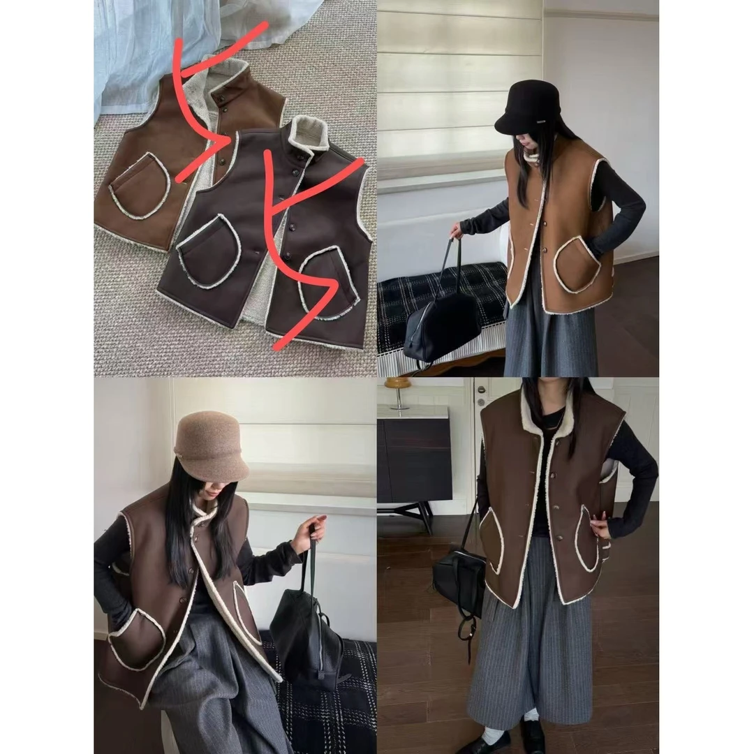 【南油玲姐】2色可选马甲外套9196