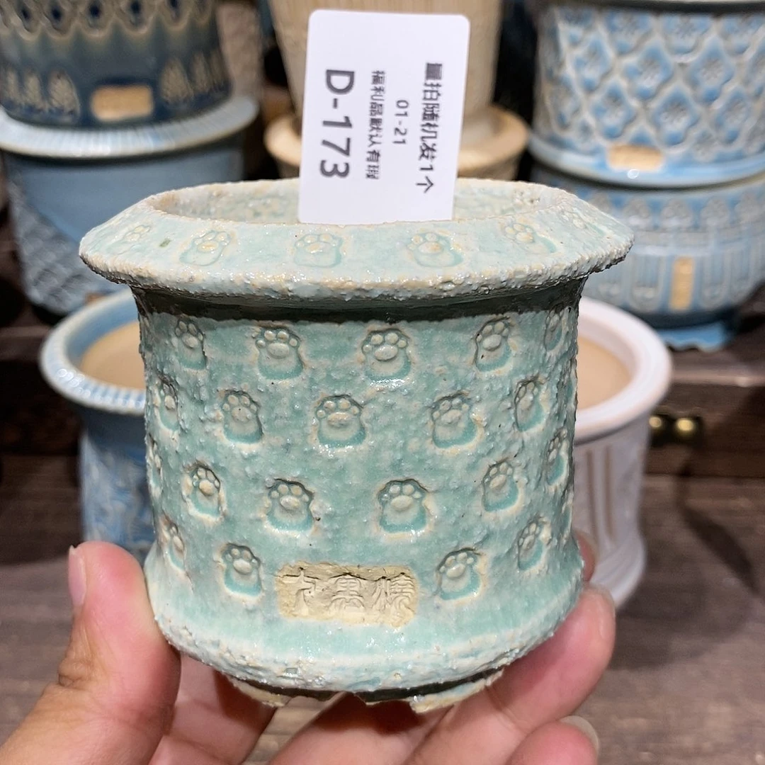 七里烧花盆1-21-173口径6.5