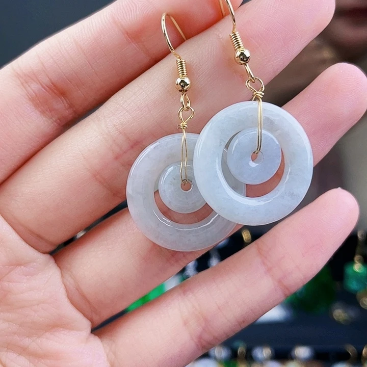 翡翠耳饰未镶嵌饰品