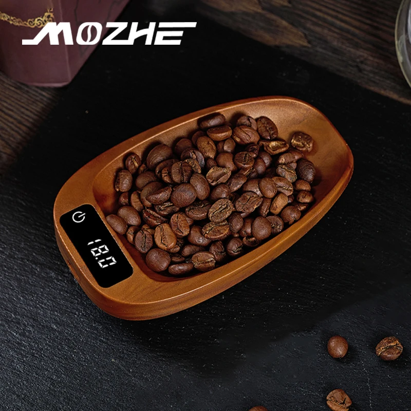 摩者咖啡豆盘电子秤手冲咖啡称小型咖啡豆克称重器高精度咖啡器具