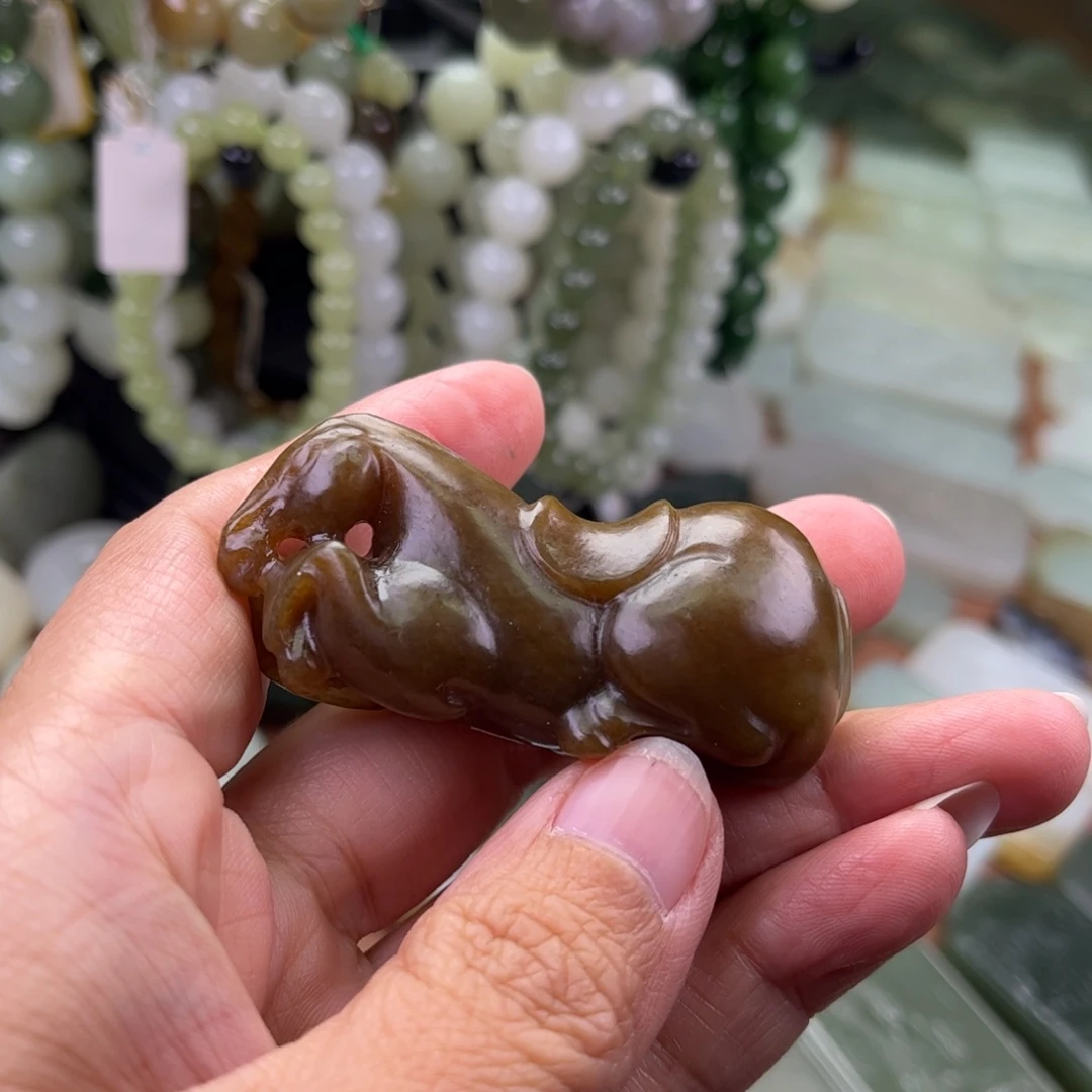 匠***道和田玉未镶嵌吊坠(不含链)